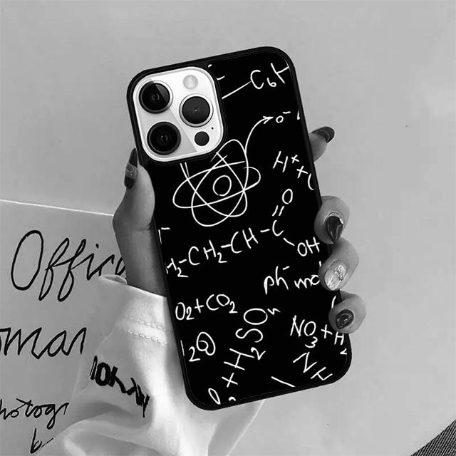 Science Chemistry Formulas Phone Case Cover For iPhone 17 Air 15 16 14 13 11 12 Pro Max Max Plus Back Coque shell