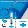 Pool Cleaning Kit Powerful Motor Rechargeable Handheld Cordless Skimmer For Pool Filter Swimming Pool Cleaner Set Pool Vacuum