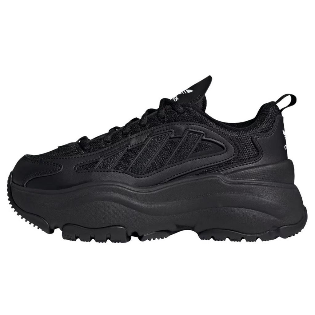 Adidas Originals OZGAIA Slip Resistant Low top Casual Shoes Women's Black Silver IG6045(Team401-)