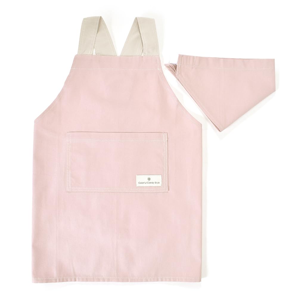 

Candy Back Cross Apron Dull Pink For Just Put It Triangle Scarf Set N7909710 [Colorful Style] Children s (100-120cm) Girls, Kids, On,