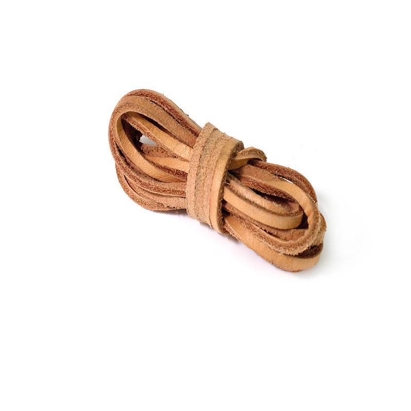 2M Genuine Cow Leather Cord Rope 3x2mm Flat Leather Strap String for DIY Bracelet Necklace Pendant Jewelry Making Accessories