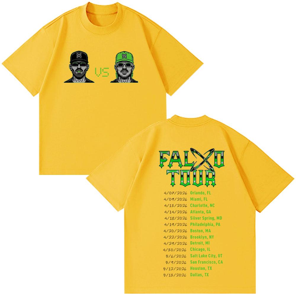 Rapper Feid Ferxxo Tour 2026 Graphic Tshirts Unisex Unisex Fashion Loose T Shirt Shortsleeved Hiphop Cotton Casual Tshirts Tops