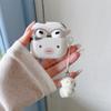 Fun Cute Big Face Cow for AirPods 1 /pro1 Earphone Protective Case Cover Two or Three Generations of New Girls