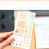 1Pcs Creative Planning Calendar Template Transparent Ruler Flexible Pattern Marking Safe Material Portable Compact