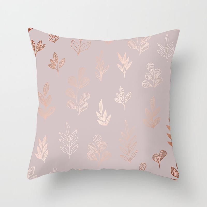 New Rose Gold Pink Peach Skin Pillow Cover Home Sofa Pillow Cushion Cover