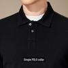 Men's Fine Wool Blend Long Sleeve Polo Shirt
