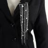 Multi-Layer Pearl Tassel Brooch Necklace for Women Luxury Delicate Pin Pendant Necklace Sexy Versatile Clothing Accessories Gift