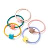 Cute Rubber Bands Lucky-leaves Hair Band for Girls Women Colorful Headband Elastic Korean Hair Accessories Gum Ponytail Holder