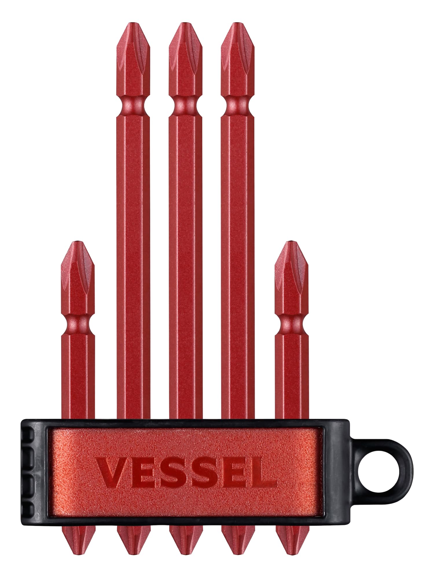 

Набор бит VESSEL Premium 5 x 65 2 x 110 3 шт. Двусторонний +2 шт./+2 (красный) A145P-ПРЕ