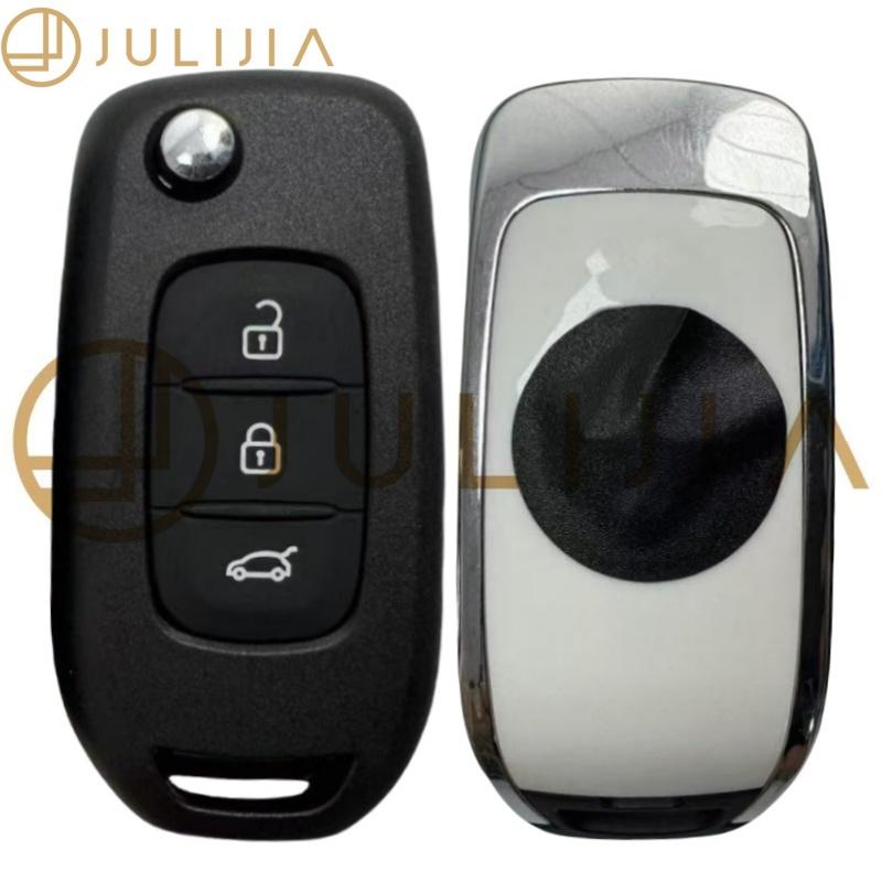 For Renault 4A Chip 433MHZ PCF7961M Megane3 Logan2 Kadjar Captur Symbol Dacia Duster Smart Flip Car Key 2 3 Buttons CWTWB1G767