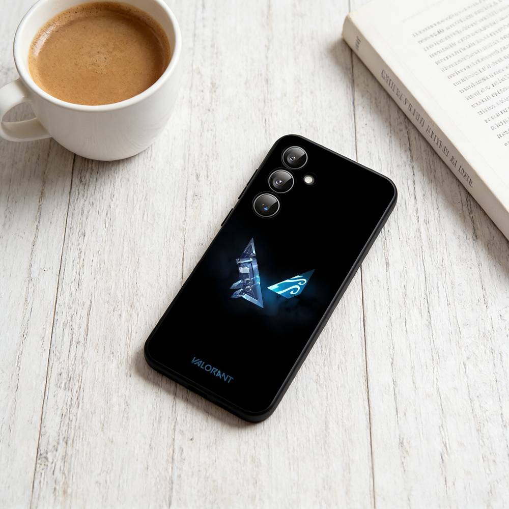 V-Valorant  Phone Case For Samsung Galaxy A73,A72,A71,A70,A53,A52,A51,Soft Silicone Black Cover