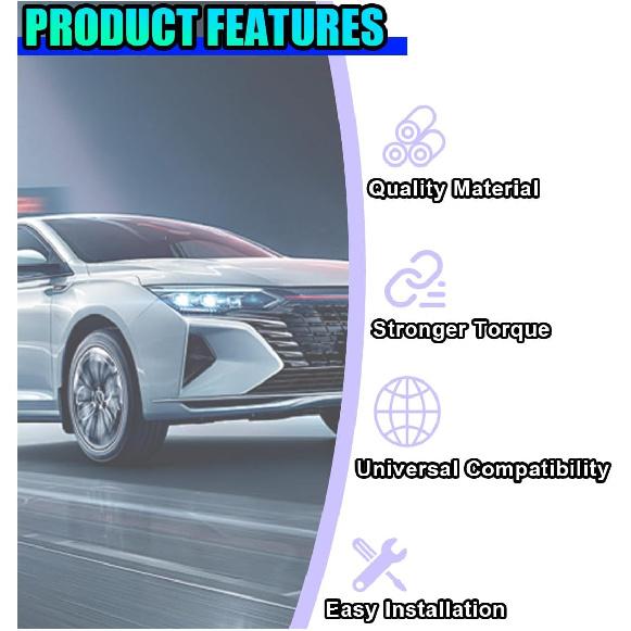 2 Inch Automotive Exhaust Clamp, Stainless Steel Butt Joint Bolts Band Flanges Clamp Assembly, Universal Tube Connector Sleeve Coupler for Muffler