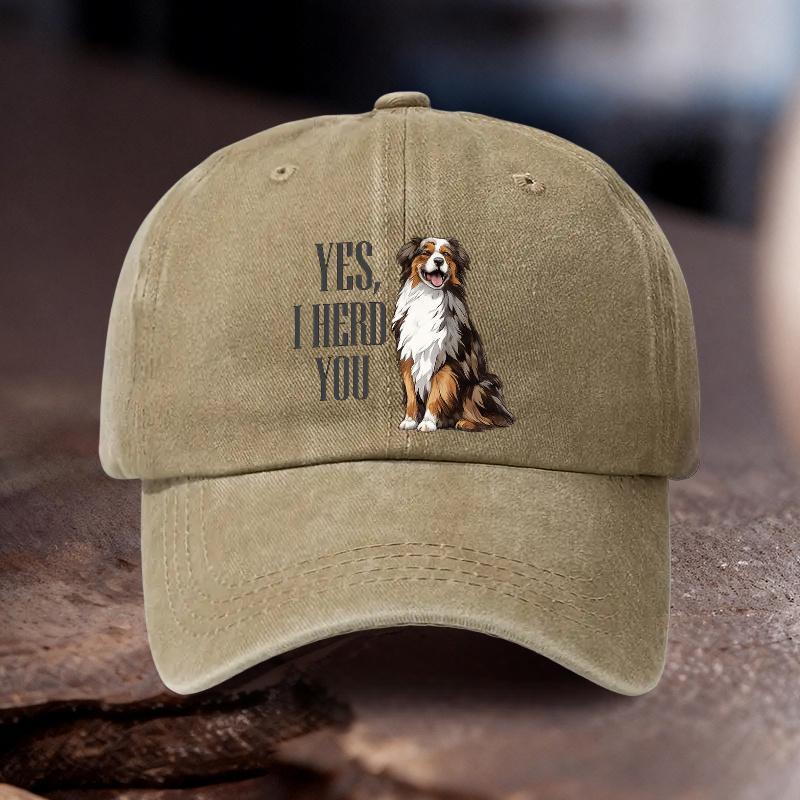 cmYES I HERD YOU Printed Adjustable Cowboy Hat Unisex Outdoor Sports Style an Ideal Gift for Weddings Parties and Bir