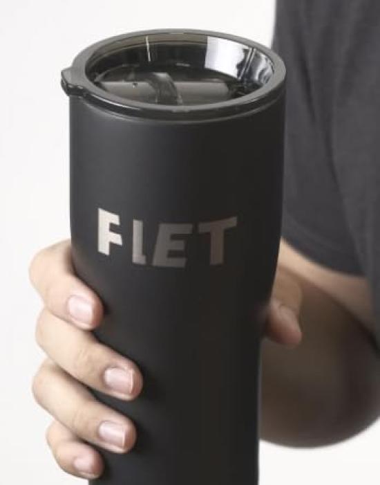 

FLET Tumbler cooling stick and No ice so drinks get Stainless steel keeps drinks hot or Lid Special stainless steel for health drinks and Maximum чёрный
