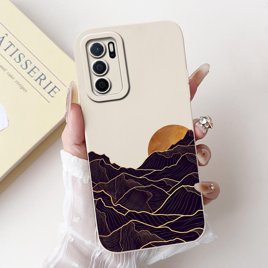 För Oppo A16 A16s A16k A16e Mobilskal Mjuk Matt Silikon Capa Oppo A54s CPH2273 Funda Gotisk Stil Tecknad Panda Baksideskydd