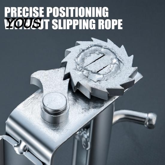 Adjustable Rope Tightener Universal Truck Clamp Tie-Down Tool, Heavy-Duty Steel Cargo Securing Fastener, No-Weld Installation for Pickup