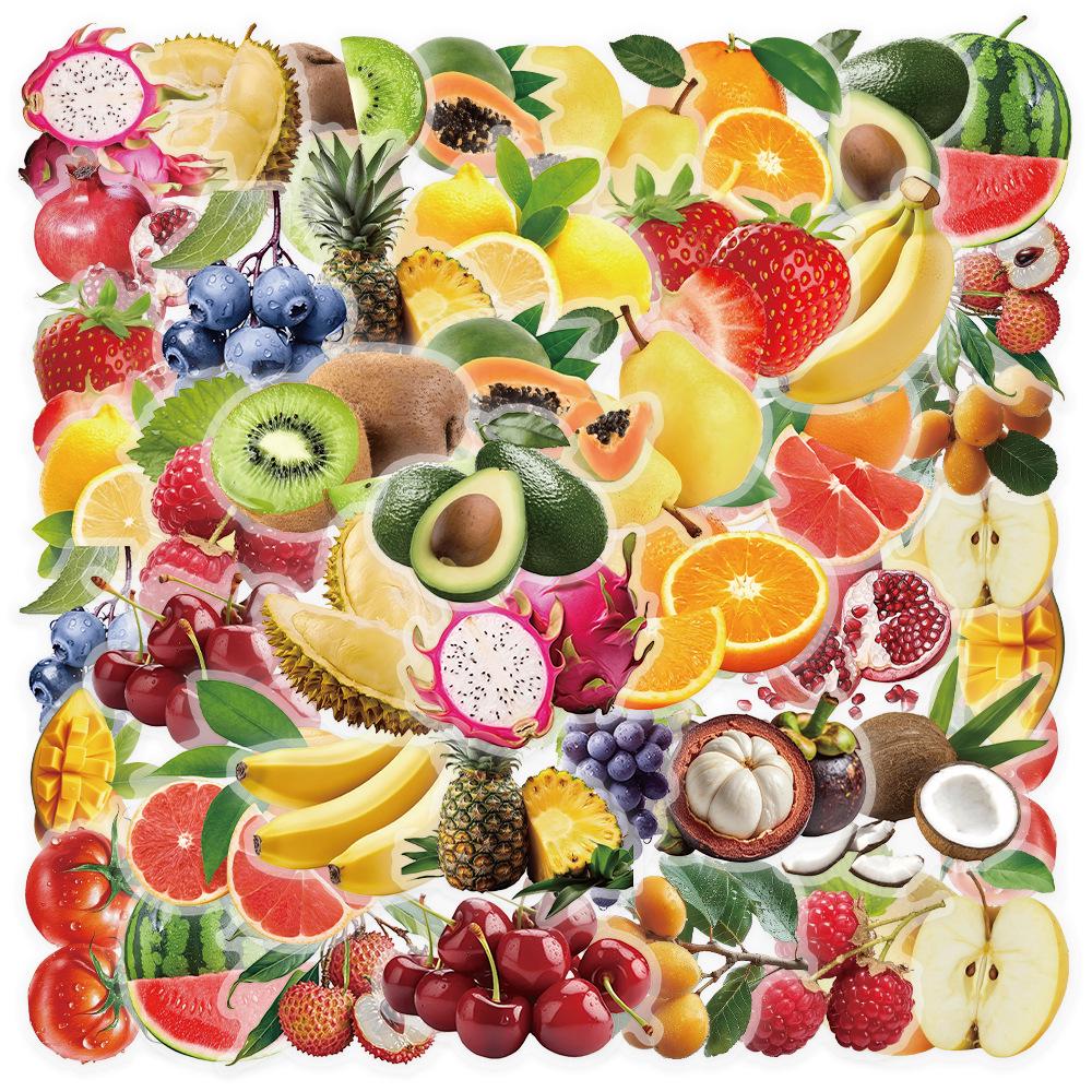 50 Sheets Waterproof Transparent PET Watercolor Stickers for DIY Graffiti and Decoration