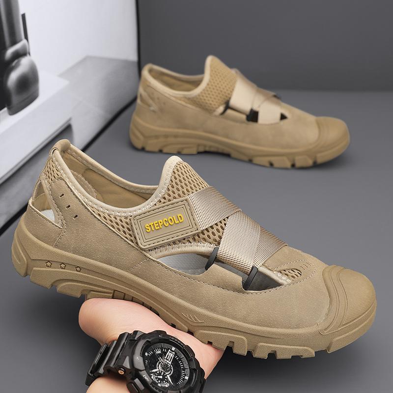 Dropshipping New Sandals Men Breathable Casual Outdoor Sandals Men Summer New Roman Sneakers Sandals Men Casual Beach Shoes Male