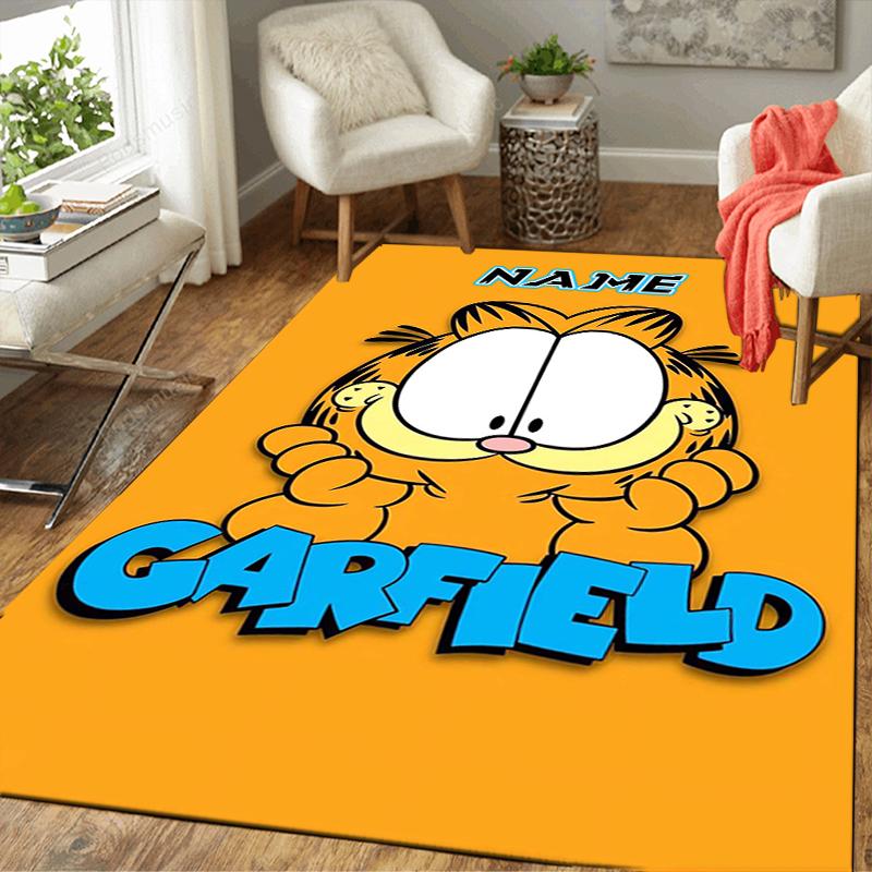 Custom 1Pc Garfield'S Orange Adventure Rug Office Carpet Indoor Outdoor Entrance Doormat Nonslip Soft And Comfortable Living Room D291572