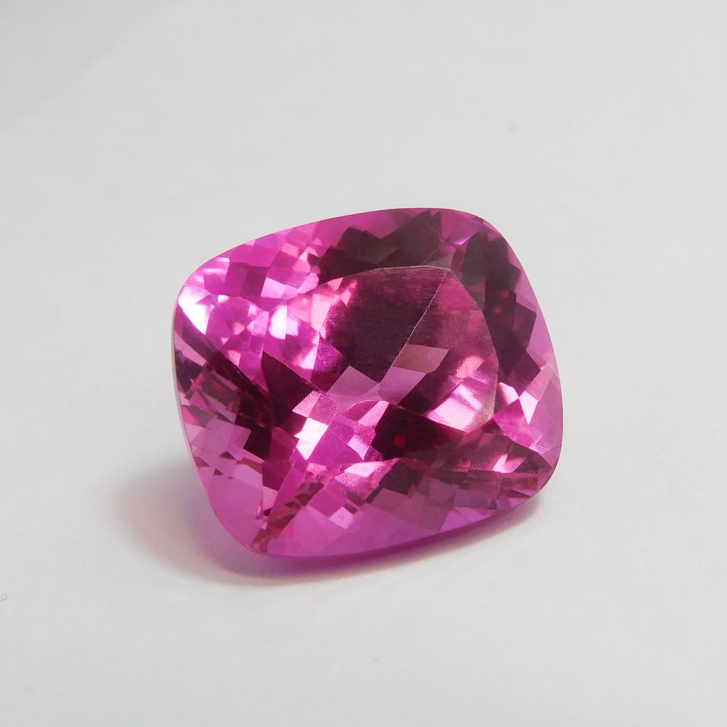 Natural Pink Sapphire Loose Gemstone 37.30 ct Enhanced Cushion Cut September Birthday Birthstone