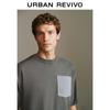 UR Men's 2024 Spring Contrast Pocket Round Neck Knit Sweater