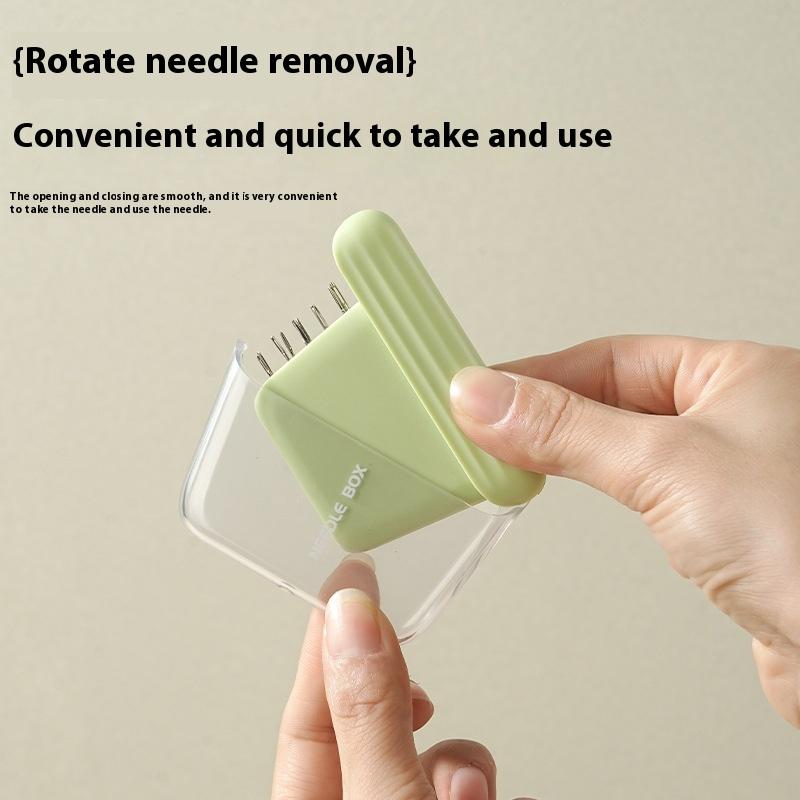 4pcs New Fashion Magnetic Sewing Box with 10 Needles, Household High-end Quality Repair Tools, Needle and Thread Storage Box Set.