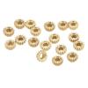 18Pcs String Tuning Peg Gear Metal Guitar Hex Hole Gears Strings Accessory for Tunings 1: 15Gold