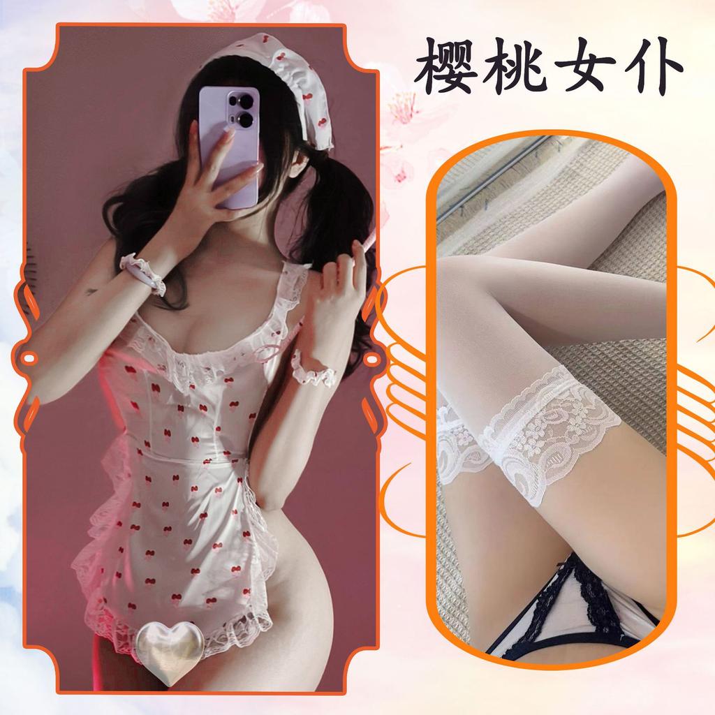 Sexy Lingerie Sexy Naked Back Lace Hip Apron Maid Suit Uniform Pure Desire Free Temptation Nightdress
