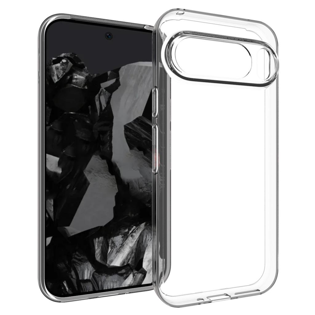 For Google Pixel 9 Pro XL TPU Case Watermark-Free Glossy Phone Cover HD Transparent