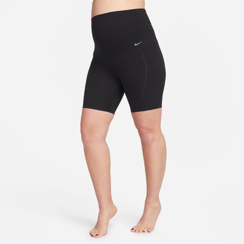 Nike Zenvy Air Series Logo Print Slim Fit High Waist Regular Shorts Women shorts Black FD8640-010
