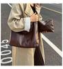 Women's Retro Textured Large Capacity Shoulder & Crossbody Bag - Versatile for Casual and Commuting, Perfect for Autumn