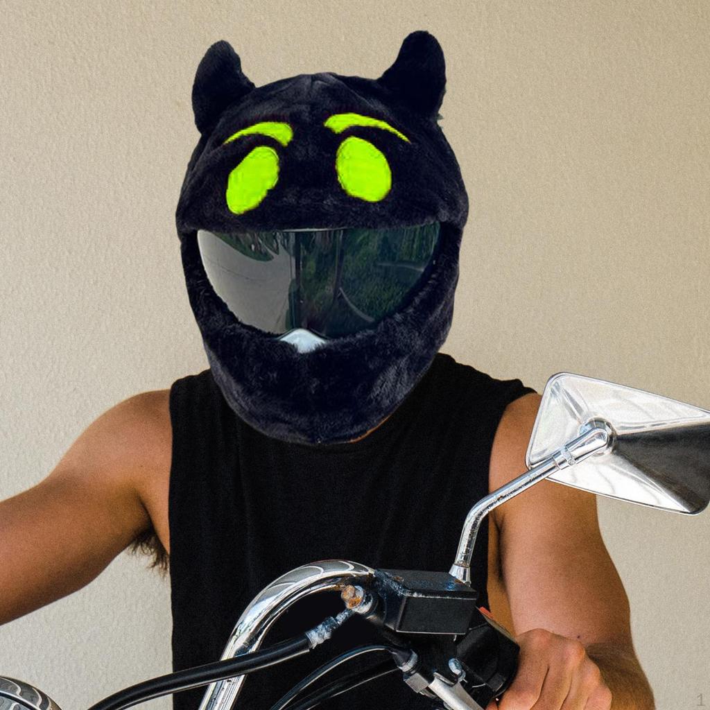 Cover for Helmets Featuring Devil Design, Fun Riding Accessory