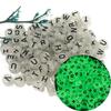 100-500PCS A-Z 26 Luminous Letter Beads Acrylic Spacer Alphabet Beads For Jewelry Making DIY Bracelet Necklace Accessories