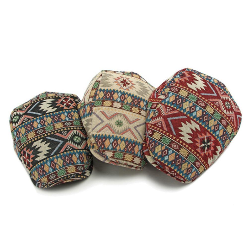 Adjustable Ethnic Style Berets Hat Painter Newsboy Flat Cap Casual Retro Newsboy Caps  Men Women