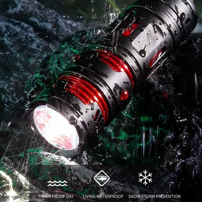 Mini EDC Flashlight Rechargeable Pocket Torch Light Outdoor Camping Fishing Hiking Self Defense Emergency Keychain Flashlights