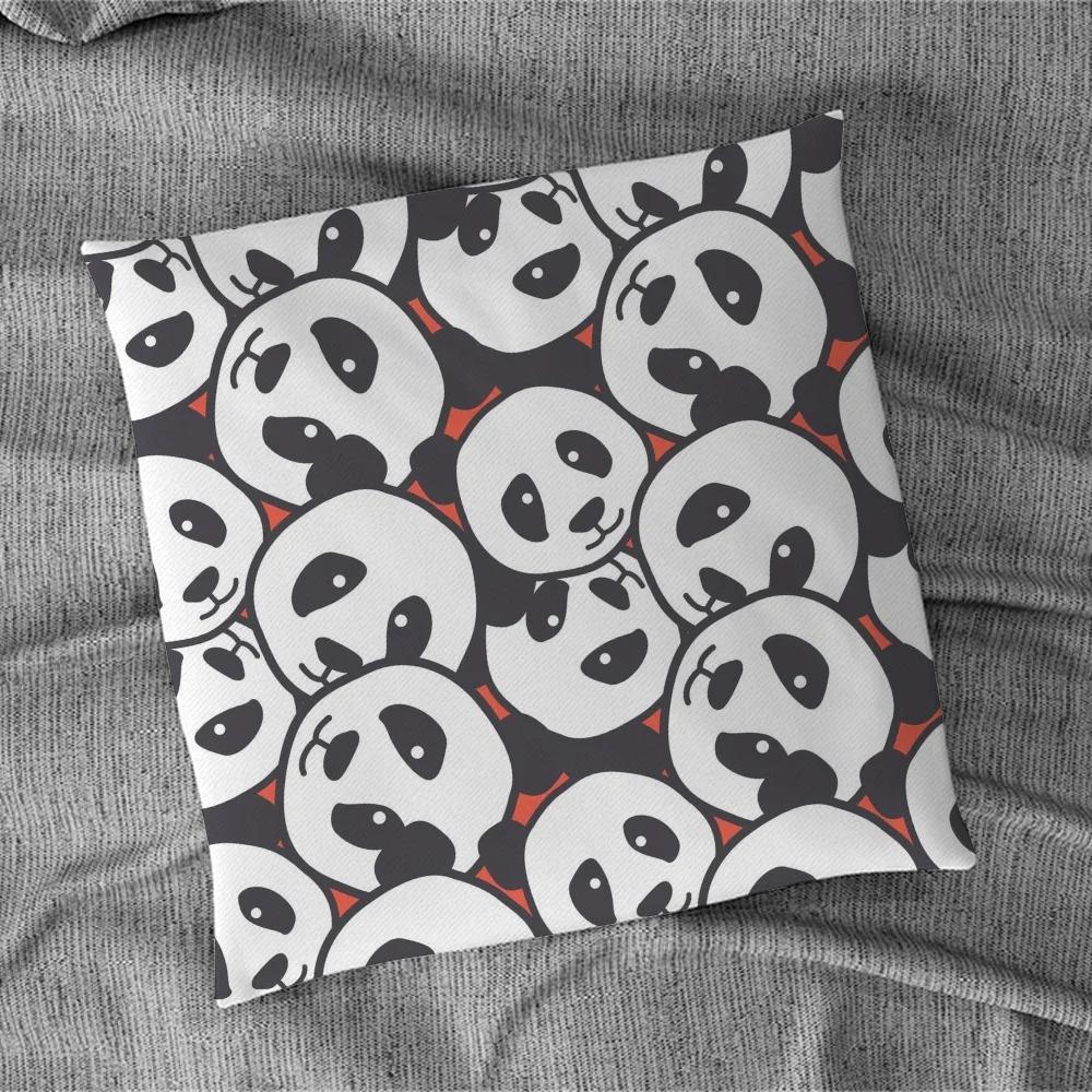 Cute Panda Pattern Pillowcase Car Ornaments Office Living Room Sofa Home Pillowcase
