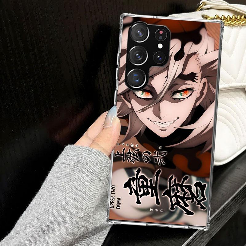 

Demon Slayer Douma Case for Samsung Galaxy S25 S24 S23 S22 Ultra Soft Phone Cover S25 Edge S21 Plus S20 FE S10 + Black Cover Samsung S25