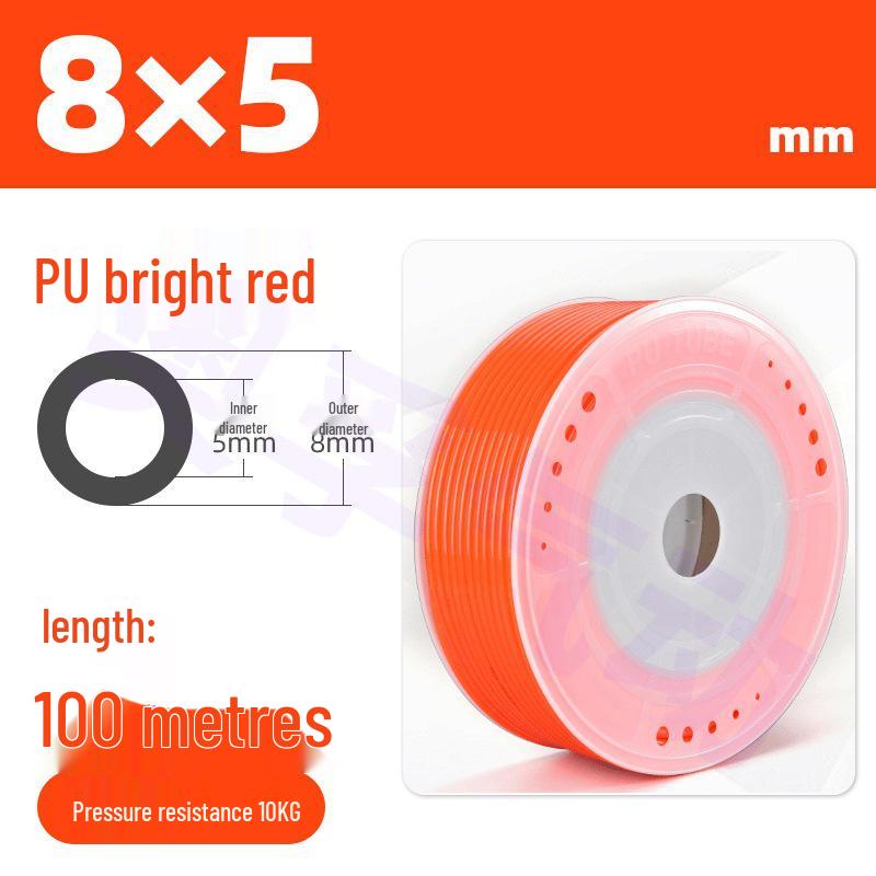 Transparent PU Air Hose for Compressors: Sizes 3-22mm