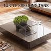 Water Turtle Tank Multi-Function Areas Box Turtle Tank Aquarium For Education Pet-Care Baby Turtles Crayfish Crabs Amphibians