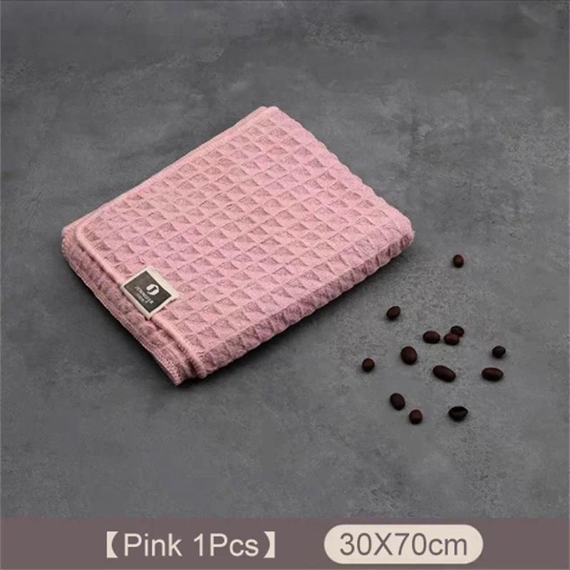 Waffle Towel Coffee Machine Cleaning Towel Kitchen Home Multifunction Super Absorbent Microfiber Towels Coffee Machine Supplies