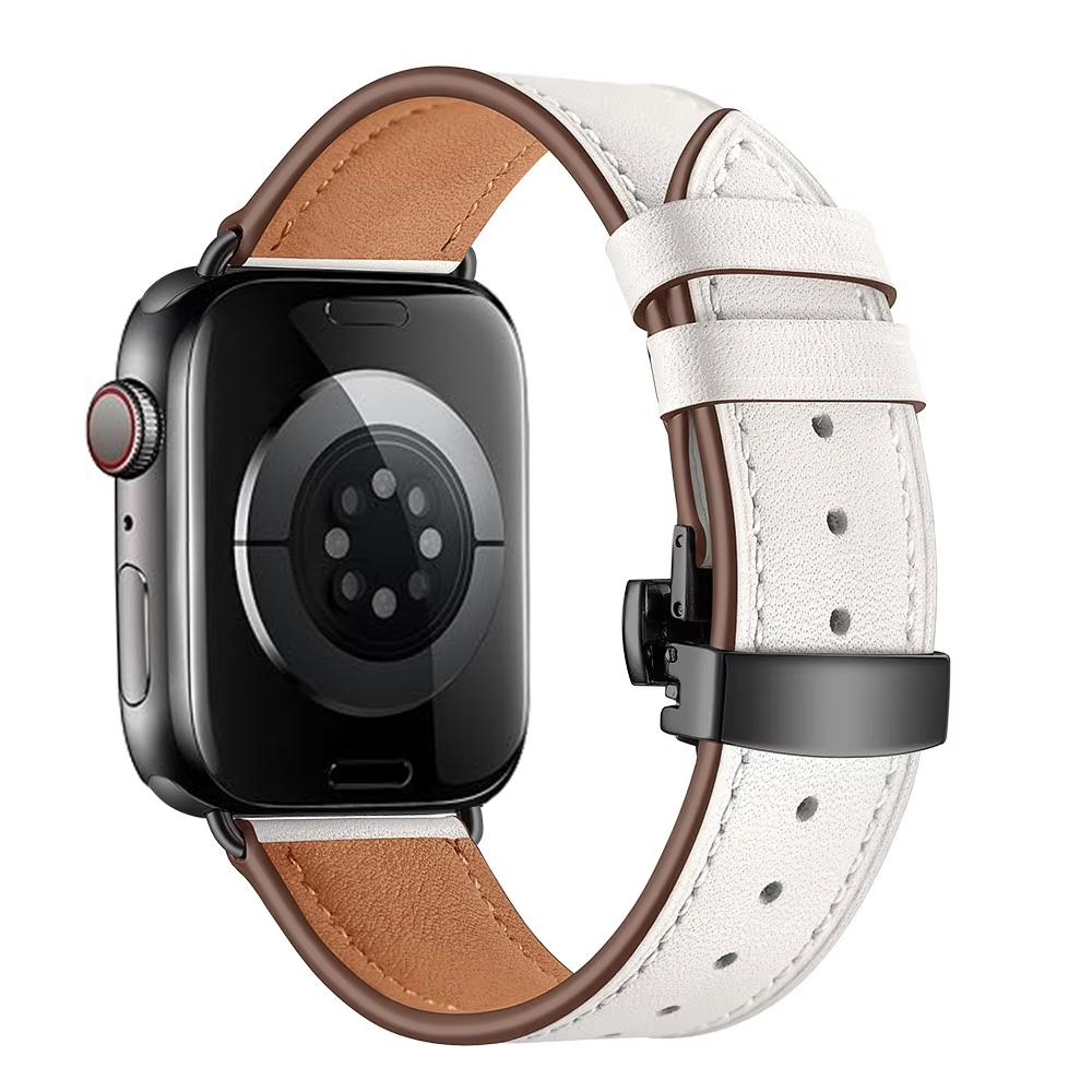 Genuine Leather Strap For Apple Watch Bands 46mm 45mm Ultra2 49mm 44mm 40 41 42mm Bracelet Correa iWatch Series 10 8 7 9 SE 6 5