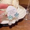 S925 Silver Needle Pearl Flower Earrings for Women - Luxury, Fashionable Korean Style