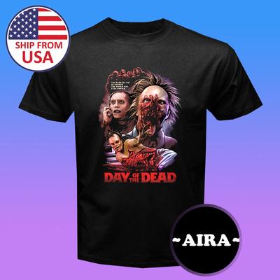 Tag der Toten Retro Horrorfilm Herren Schwarz Größe S-5XL