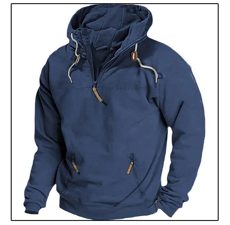 2023 Autumn/Winter Men's Hooded Sweatshirt: Youthful, Casual, and Loose-Fit Jacket