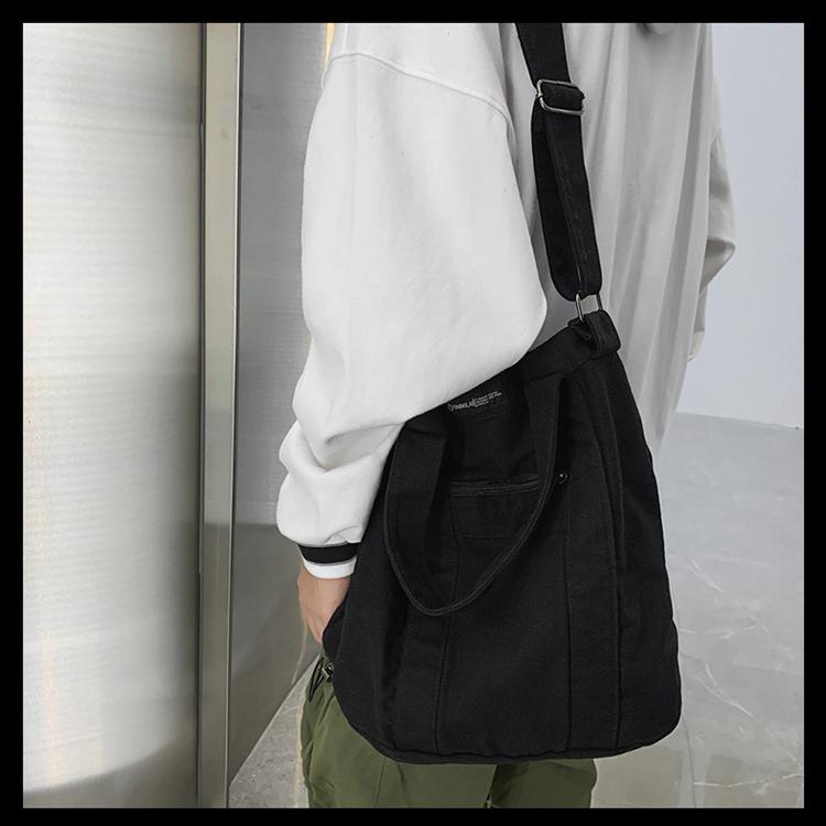Retro Canvas Bag 2025: Unisex Korean Casual Shoulder-Crossbody Handbag