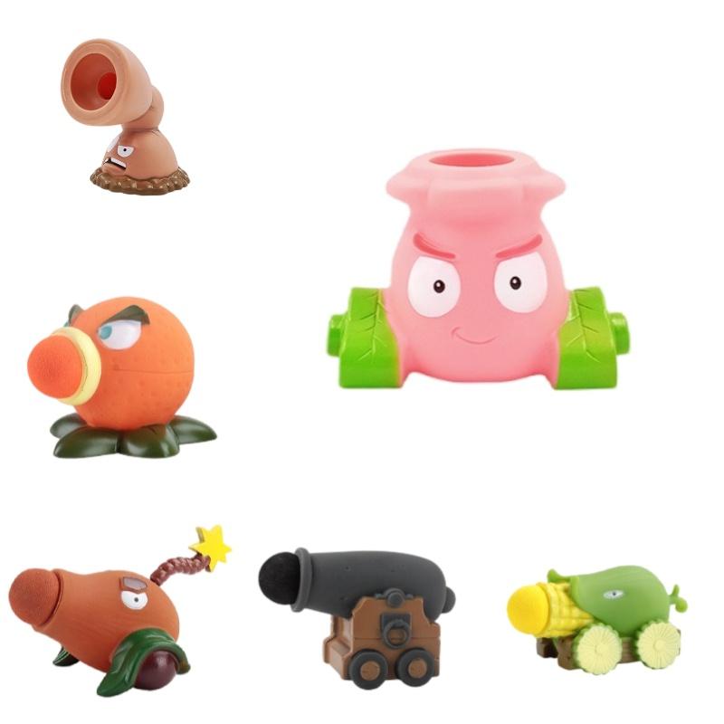 Plant Vs. Zombie Toy Olive Machine Gun With Pea Clip And Corn Shooter Accessories