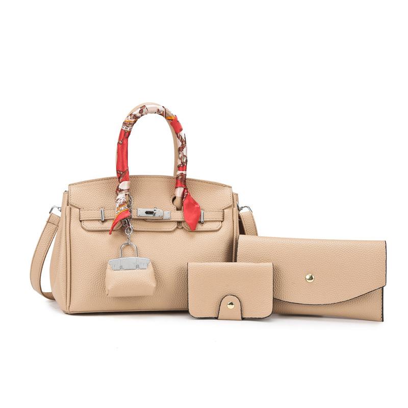 Mehrteilige Handtasche mit großem Fassungsvermögen, Damen neu, urban, schlicht, modisch, einzelne Schulter, schräg zu tragen, Mutter-Kind-Tasche