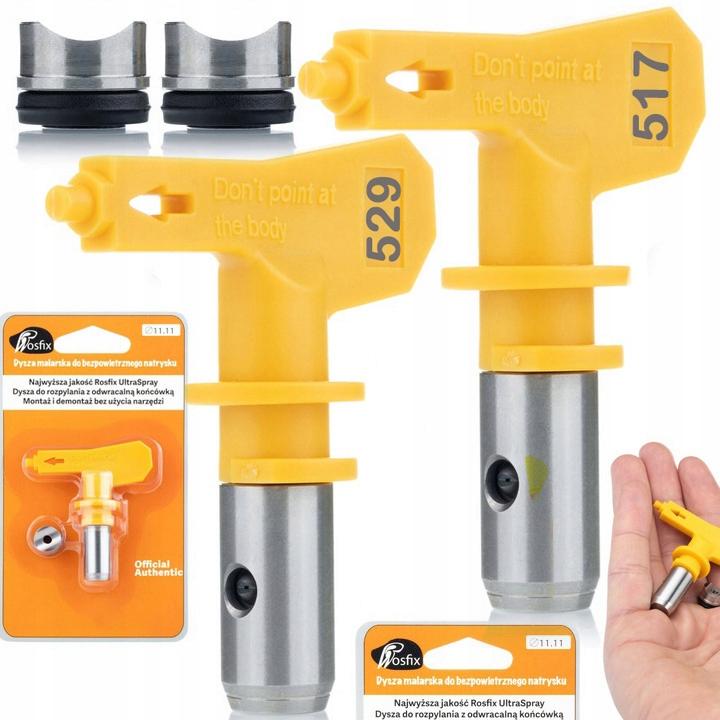 

Rosfix Zestaw Dysz Malarskich do Agregatu – Precyzyjny Natrysk Farby | Kompatybilny z Wiele Markami | Wysoka Jakość i Wytrzymałość