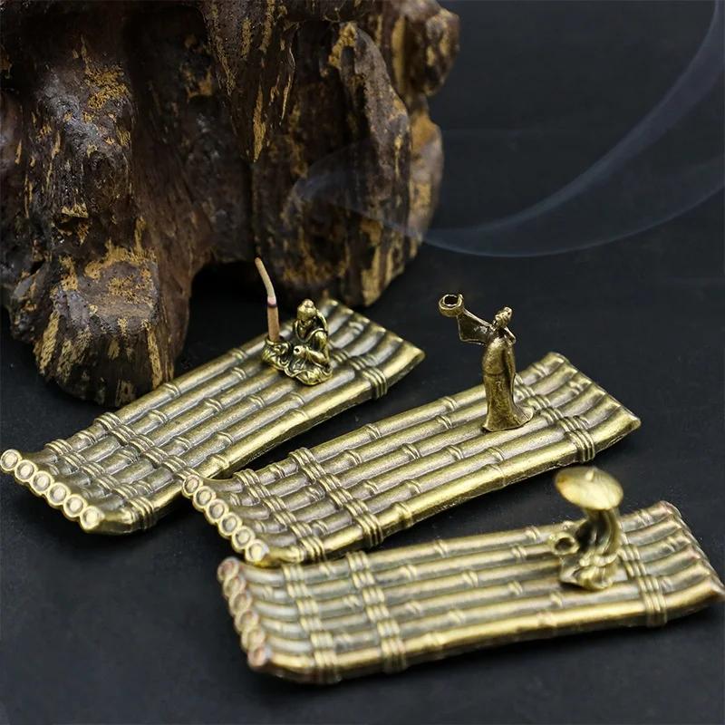 Family/Hotel Incense Holder Boat Fisherman Incense Stick Burner Desktop Ornaments Vintage Home Decor Incense Burners