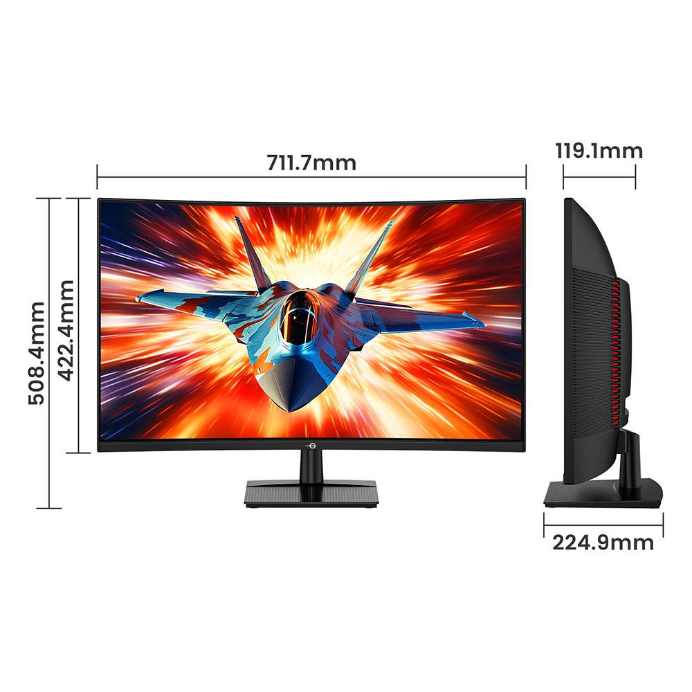 TITAN ARMY C32C1S 1500R 16:9 260Hz Játékmonitor 2K Lenyűgöző Felbontással